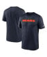 Фото #1 товара Men's Blue Chicago Bears Primetime Legend Wordmark Performance T-Shirt