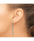 ფოტო #2 პროდუქტის Stainless Steel Polished Multi Chain Dangle Earrings