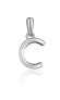 Minimalist silver letter "C" pendant SVLP0948XH2000C