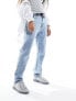 Фото #4 товара In The Style Petite straight leg jeans in bleach wash blue
