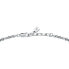 Modern silver bracelet with zircons Tennis SATT17 silver, clear - фото #3