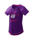 Фото #1 товара Women's Purple Alex Bowman Grand Slam Tri-Blend Notch V-Neck T-shirt