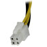Фото #6 товара StarTech.com 8in ATX12V 4 Pin P4 CPU Power Extension Cable - M/F - 0.204 m - ATX (4-pin) - ATX (4-pin) - Male - Female - Black - White - Yellow