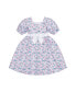 ფოტო #2 პროდუქტის Girls' Short Sleeve Puff Sleeve Party Dress, Infant