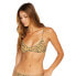 Фото #1 товара VOLCOM Yess Leopard Scoop Bikini Top