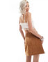 Reclaimed Vintage limited edition western suede skirt Коричневый, S - EU 36-38 - фото #3