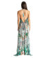 Women's Maxi Boho Art Halterneck Dress