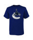 ფოტო #1 პროდუქტის Big Boys and Girls Blue Vancouver Canucks Primary Logo T-Shirt