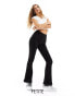 Фото #2 товара Miss Selfridge Petite rib kick flare trouser n black