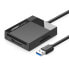 Фото #1 товара Czytnik kart pamięci SD / micro SD / CF / MS wtyczka USB 3.0 1m - czarny
