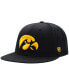 ფოტო #2 პროდუქტის Men's Black Iowa Hawkeyes Team Color Fitted Hat