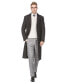 Men's Knee Length Wool Blend Three Button Long Jacket Overcoat Top Coat