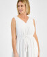 Petite Drawstring-Waist Sleeveless Midi Dress, Created for Macy's