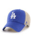 Фото #1 товара Men's Royal and Natural Los Angeles Dodgers Flagship Washed MVP Trucker Snapback Hat