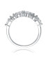 ფოტო #2 პროდუქტის Sterling Silver Cubic Zirconia Radiant Cluster Ring