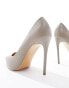 Фото #2 товара Truffle Collection wide fit high heel court shoe in taupe