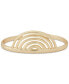 Gold-Tone Openwork Half Circle Cuff Bracelet