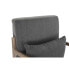 Rocking Chair DKD Home Decor Natural Dark grey Polyester Rubber wood Sixties 66 x 85 x 81 cm