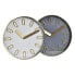 Фото #3 товара Настенное часы DKD Home Decor 35,5 x 4,2 x 35,5 cm Стеклянный Серый Позолоченный Алюминий Белый современный (2 штук)