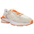 Фото #2 товара Puma Pwrframe Op1 Pronounce Lace Up Mens Off White, Orange, White Sneakers Casu