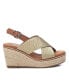 Women's Jute Wedge Sandals By Gold
