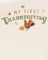 Baby My First Thanksgiving Long-Sleeve Bodysuit 24M