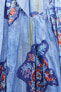 Фото #4 товара Платье-туника из ткани рами с принтом — zw collection ZARA