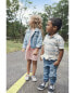 Toddler 2-Piece Classic Denim Jacket & Tiered Dress Set 2T