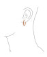 ფოტო #3 პროდუქტის Classic Basic Simple Tube Lightweight Clip On Hoop Earrings For Women Non Pierced Ears Rose Gold Plated Sterling Silver .75 Diameter