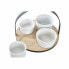 Фото #4 товара Комплект для аперитива DKD Home Decor Белый/Черный Металл Бамбук Керамика Loft 5 Предметы 20 x 20 x 14 cm