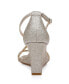 ფოტო #3 პროდუქტის Women's Adelynn Crisscross Strap Wedge Evening Sandals