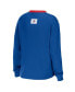 ფოტო #4 პროდუქტის Women's Royal Chicago Cubs Waffle Henley Long Sleeve T-shirt