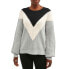 Фото #1 товара Time and Tru Women's Chevron Shaker Pullover size M 8-10