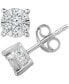 ფოტო #1 პროდუქტის Diamond Stud Earrings (1 ct. t.w.) in 14k White Gold