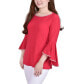 Фото #3 товара Women's Long Bell Sleeve Tunic with Stone Details Top