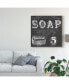 Фото #3 товара June Erica Vess Chalkboard Bath Signs I Canvas Art - 15" x 20"