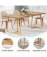 Фото #5 товара Farmhouse Dining Table for 6 to 8, 70.9 Inch Rectangular Wood Kitchen Table with Heavy Duty Wooden Legs, Industrial Dinner Table for Dining Room, Living Room