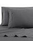 Solid Cotton Percale 4-Piece Sheet Set, Queen