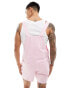 Фото #2 товара ASOS DESIGN shorter length dungaree in link pink