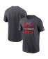 Фото #1 товара Men's Anthracite Buffalo Bills 2022 NFL Playoffs Iconic T-shirt