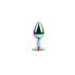 Фото #2 товара Анальная игрушка CHISA Плаг Jewelled Metal Butt Plug 2.7 cm (Радужный металлический)