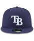 Фото #3 товара Men's Navy Tampa Bay Rays 2023 Jackie Robinson Day 59FIFTY Fitted Hat