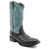 Фото #3 товара Ferrini Maverick Square Toe Cowboy Mens Black, Blue Casual Boots 1509304