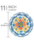 Фото #3 товара Flores Set of 4 Dinner Plate 11", Service For 4