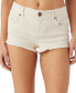 ფოტო #1 პროდუქტის Juniors' Bowie Mid-Rise Denim Shorts