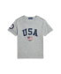 ფოტო #1 პროდუქტის Toddler and Little Boys Team USA Cotton Jersey Tee