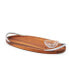 Фото #4 товара Nambe Braid 18" Wood Appetizer Serving Board with Dipping Dish