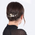 A charming gold-plated hair comb with pearls