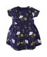 ფოტო #2 პროდუქტის Toddler Girls Hudson Cotton Short-Sleeve Dresses 2pk, Night Blooms