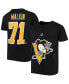 Черная футболка для мальчиков Outerstuff Evgeni Malkin Pittsburgh Penguins Черный, S - фото #1